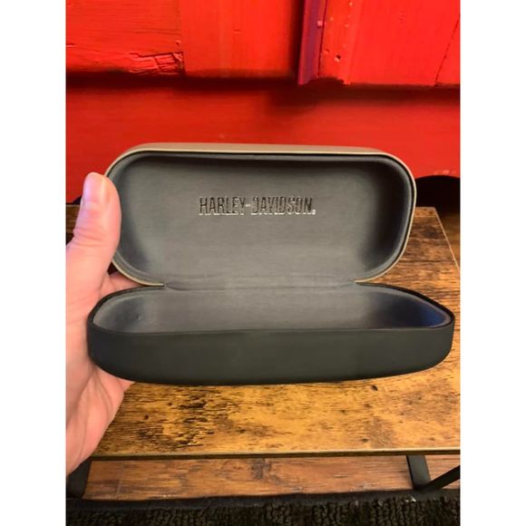 Harley Davidson Hard Glasses Case Sunglasses Prescription Reading Protective EUC - Picture 2 of 2
